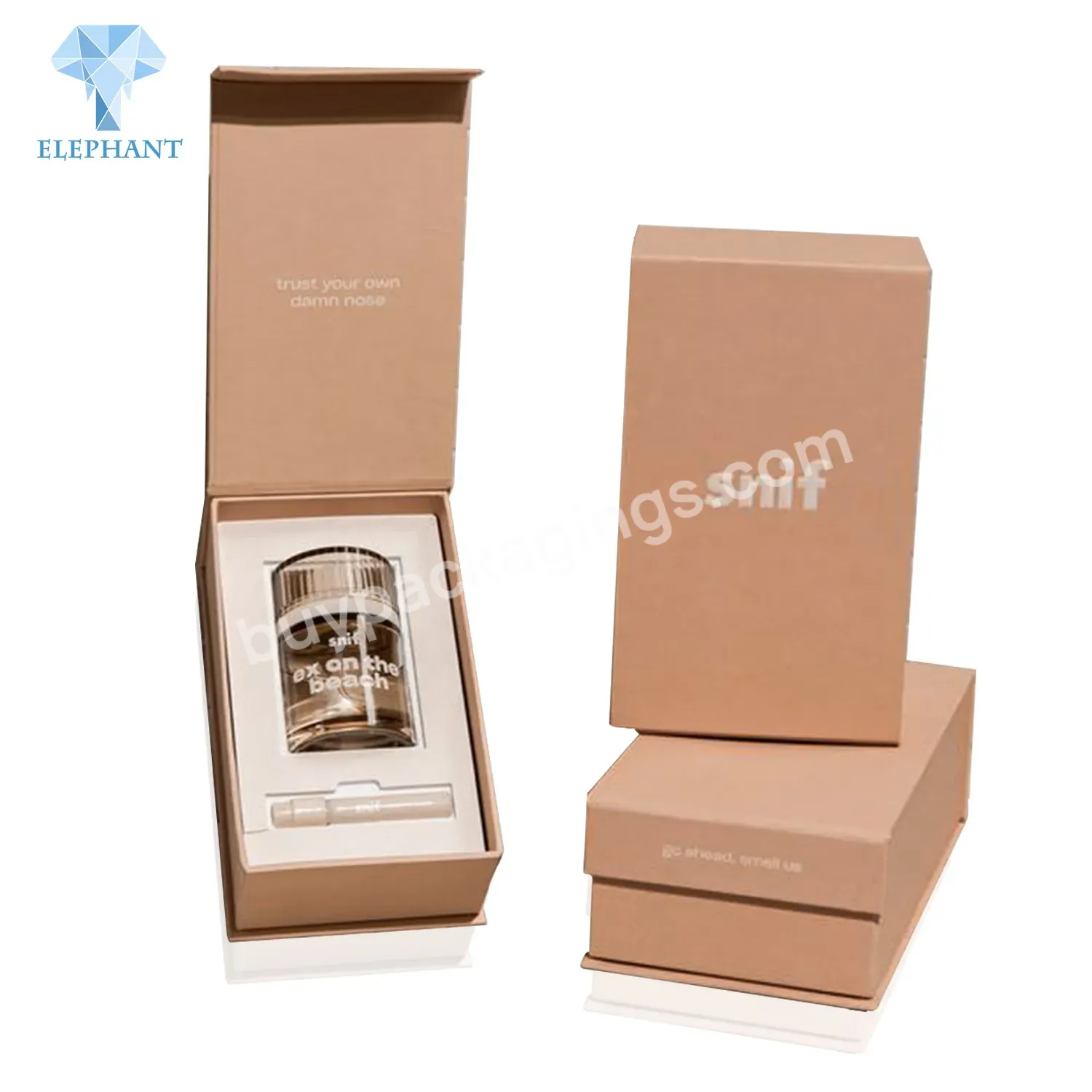 Custom Logo Design Luxury Uv Print Eco Friendly Cardboard Essential Oil Premium Perfume Gift Box