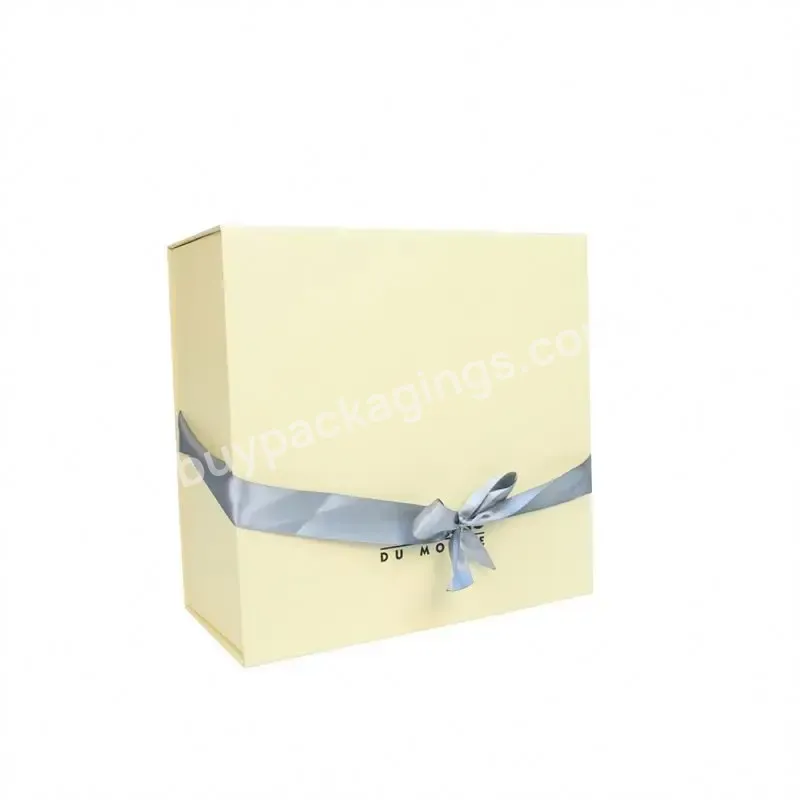 Custom Logo Flip Foldable Rigid Cardboard Packaging Large Luxury Black Folding Book Shaped Magnetic Closure Lid Paper Gift Box