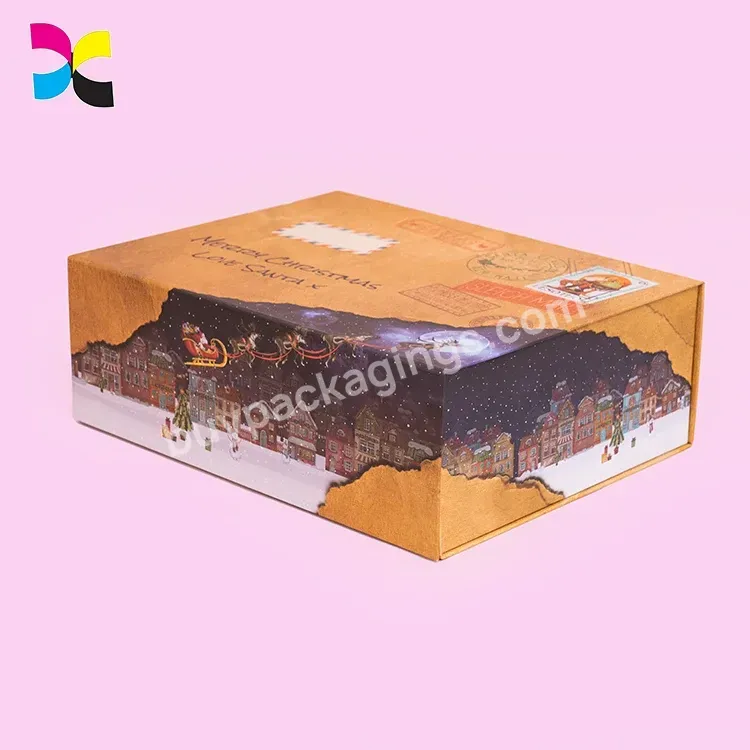 Custom Logo Paper Printing Folding Cardboard Luxury Christmas Magnetic Gift Box