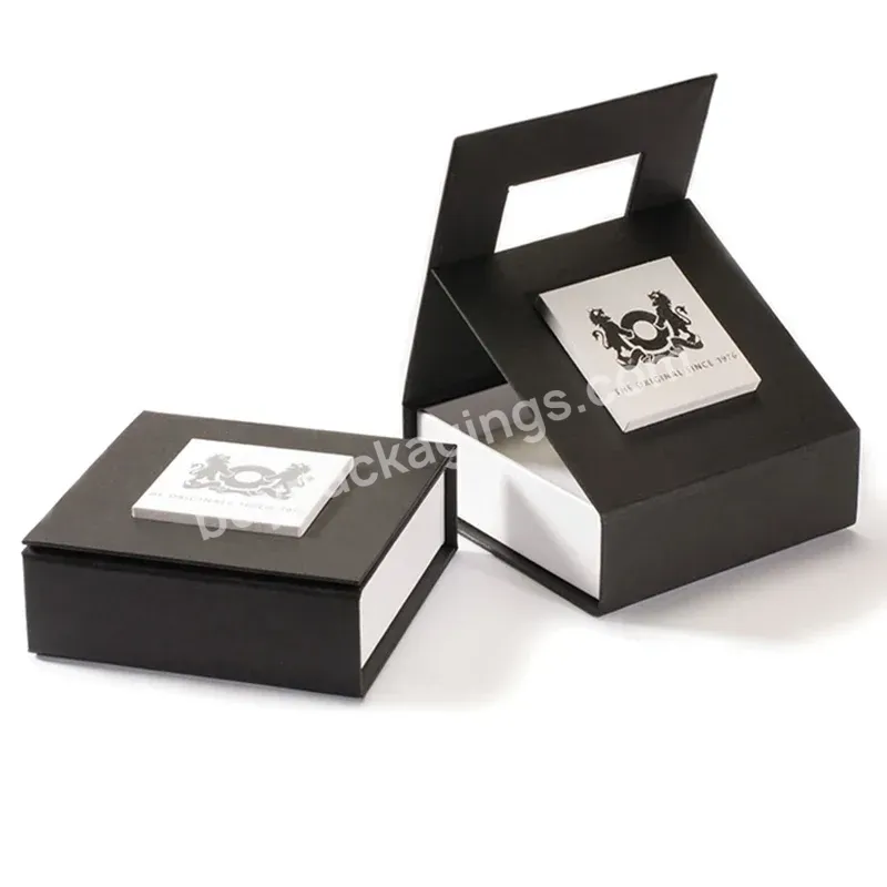 Custom Logo Pink Ribbon Closure Paper Gift Box Rectangular Folding Jewelry Box Packaging Box