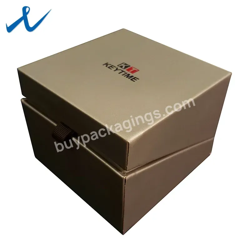 Custom Logo Premium Luxury Watch Gift Box Cardboard Paper Watch Packaging Box With Velvet Pillow - Buy Watch Packaging Box,Cardboard Paper Boxes,Watch Gift Box.