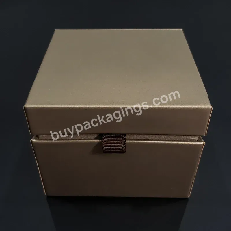 Custom Logo Premium Luxury Watch Gift Box Cardboard Paper Watch Packaging Box With Velvet Pillow