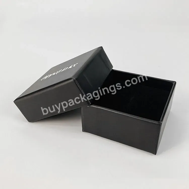 Custom Logo Printed Luxury Jewelry Necklace Ring Cover Boxes Black Kraft Paper Watch Gift Packing Box For Sale - Buy Necklace Gift Box Packaging,Paper Gift Box For Jewelry,Kraft Paper Watch Gift Box.