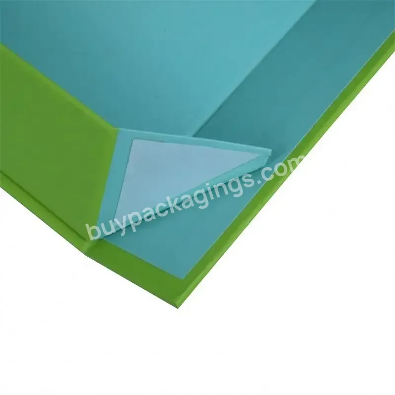 Custom Logo Printed Paper Rigid Cardboard Clothing Shoe Packaging Ribbon Magnetic Closure Folding Foldable Gift Boxes