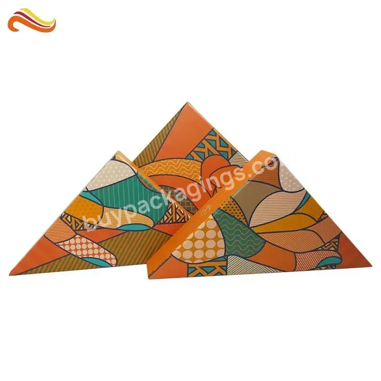 Custom Logo Printing Cardboard Paper Triangle Packaging Box For Scarf