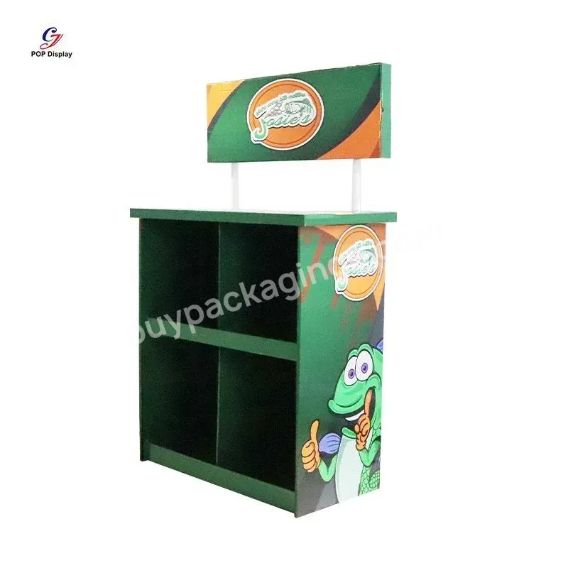 Custom Logo Printing Promotional Supermarket Counter Food Tasting Promotion Cardboard Corrugated Table Display - Buy Supermarket Tasting Table,Tasting Cardboard Table,Food Tasting Promotion Display.