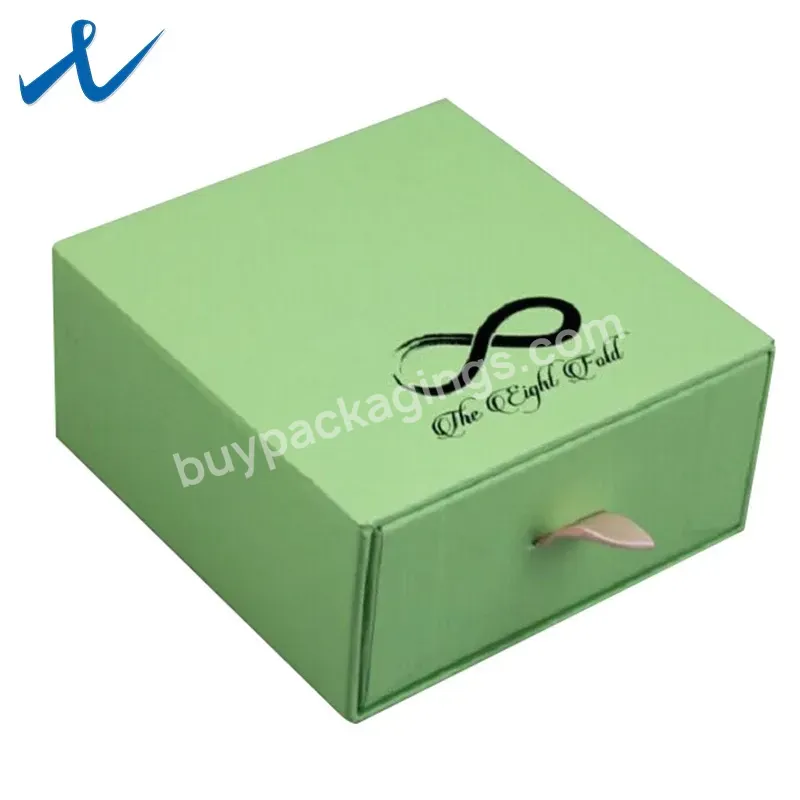 Custom Logo Printing Recycled Cardboard Packaging Box For Gift Package Luxury Sliding Drawer Box