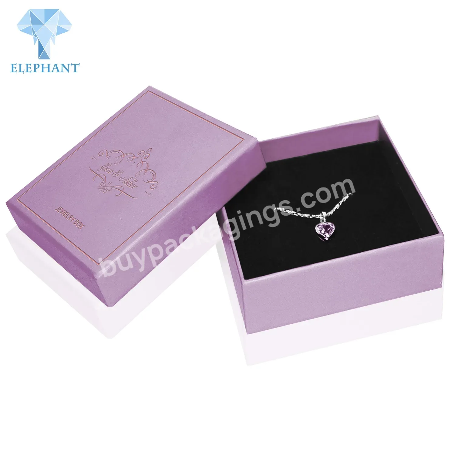 Custom Logo Small Luxury Jewelry Earring Bracelet Set Necklace Paper Packaging Box