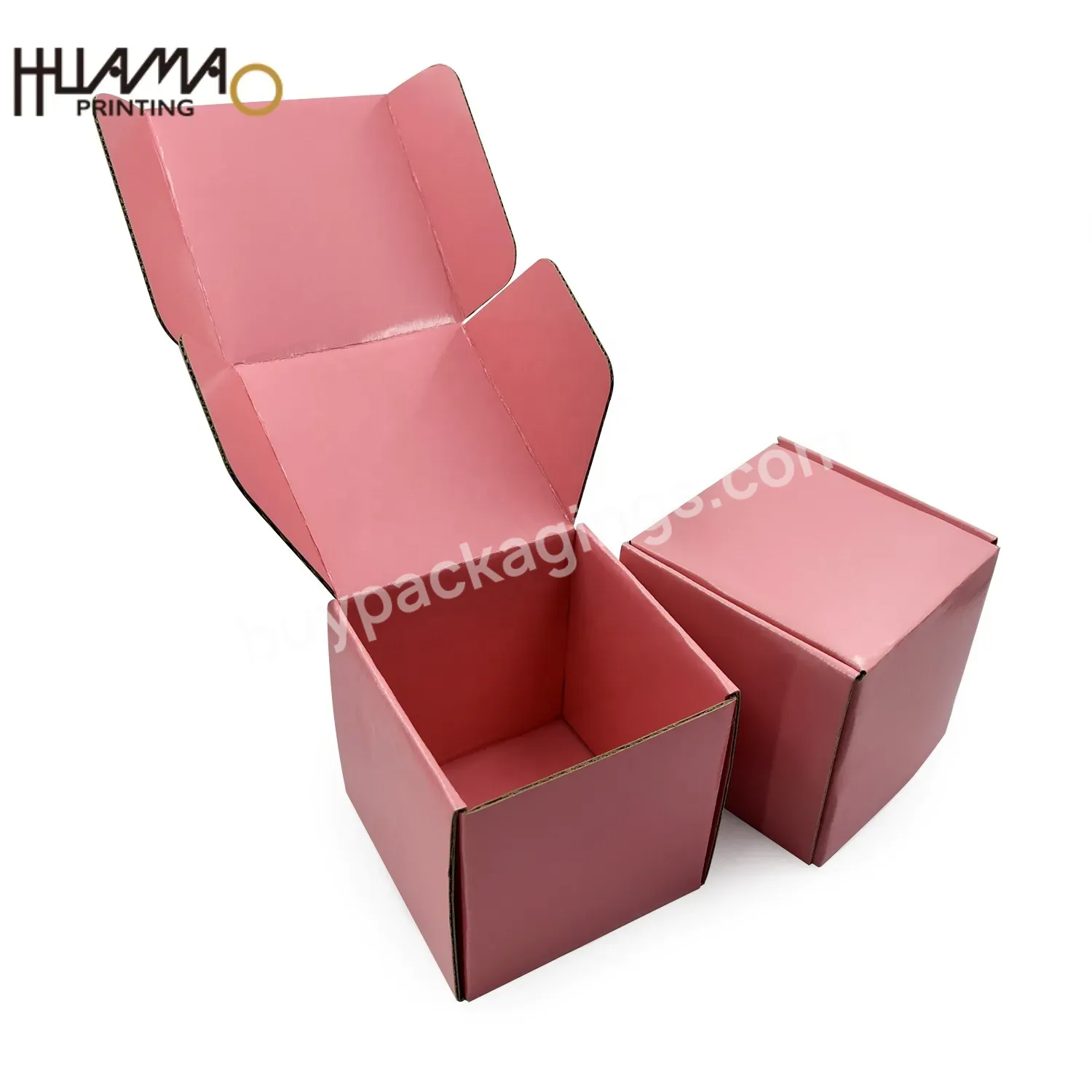 Custom Logo Small White Black Pink Kraft Corrugated Cardboard Gift Package Jewelry Paper Box Shipping Packaging