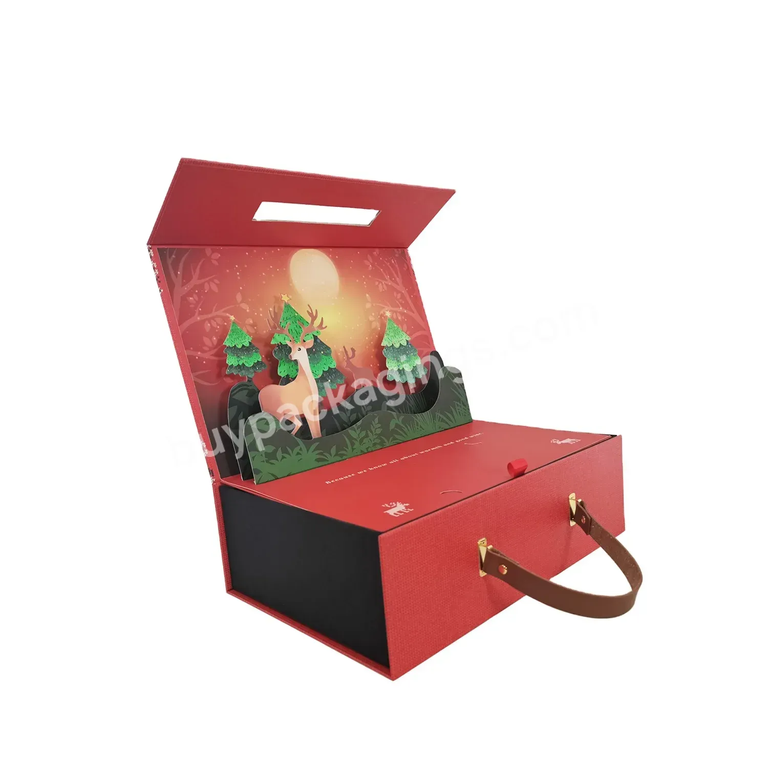 Custom Luxury 3d Cardboard Magnetic Closure Packaging Christmas Gift Box - Buy Christmas Gift Box,Christmas Packaging Box,Christmas Boxes Food Packaging.