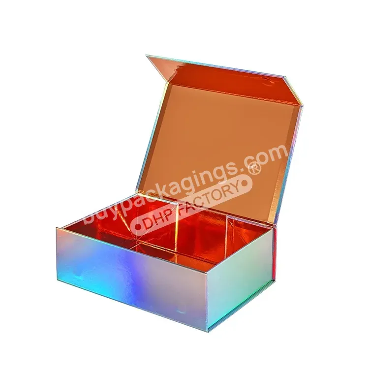 Custom Luxury Cardboard Foldable Packaging Laser Cut Printed Paper Gift Box Enclosure Box For Gift Ray Pattern Design