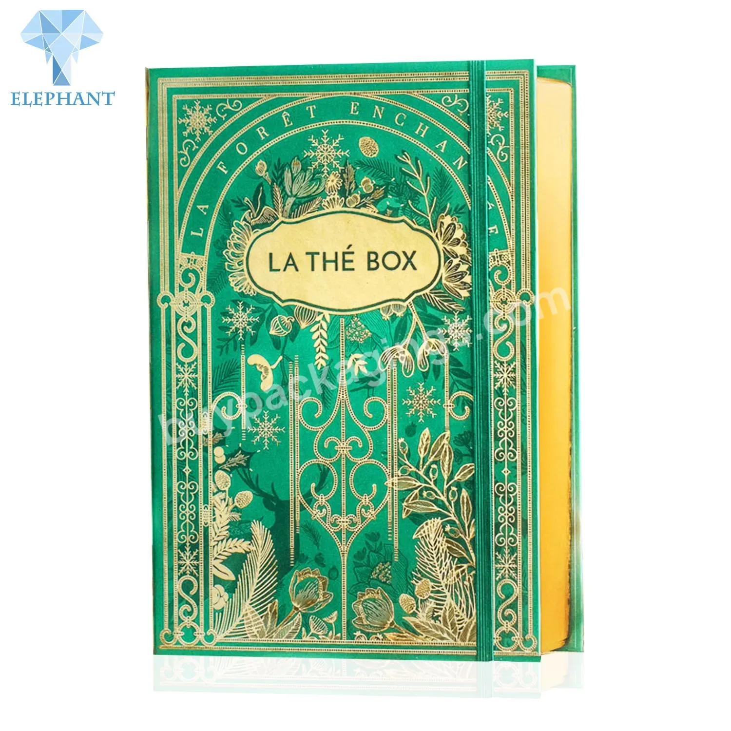 Custom Luxury Glitter Surprised Book Shape Notebook Souvenir Gift Box