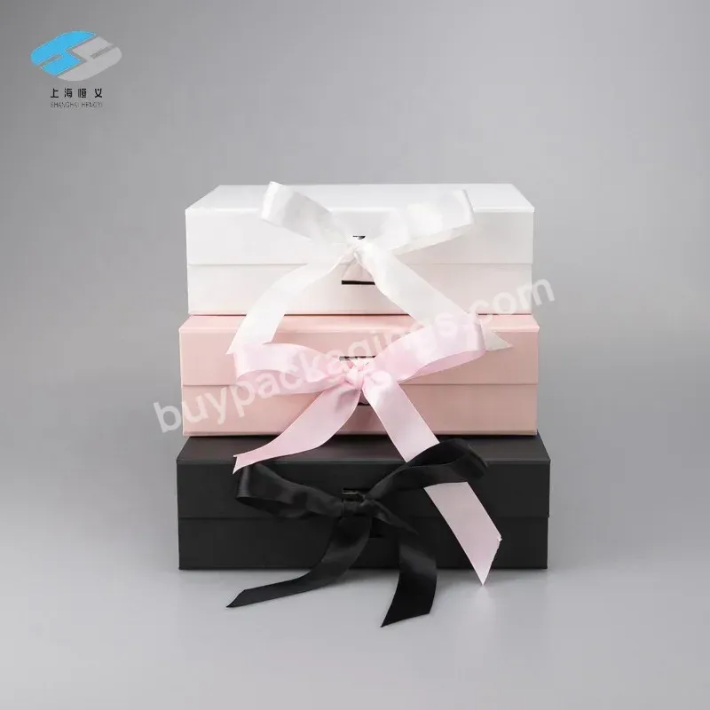 Custom Luxury Logo Color Packaging Closure Tea Corporate Gifts Mug Gift Box With Bow