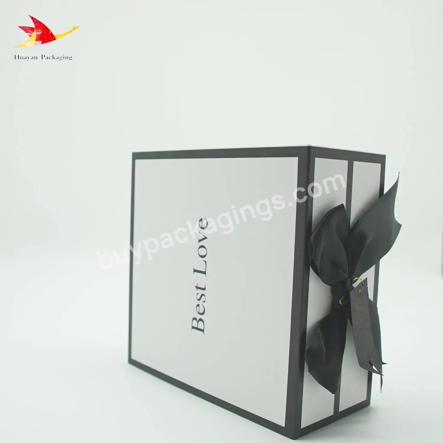 Custom Luxury Logo Printed Flat Folding Paper Gift Boxes With Magnetic Lid