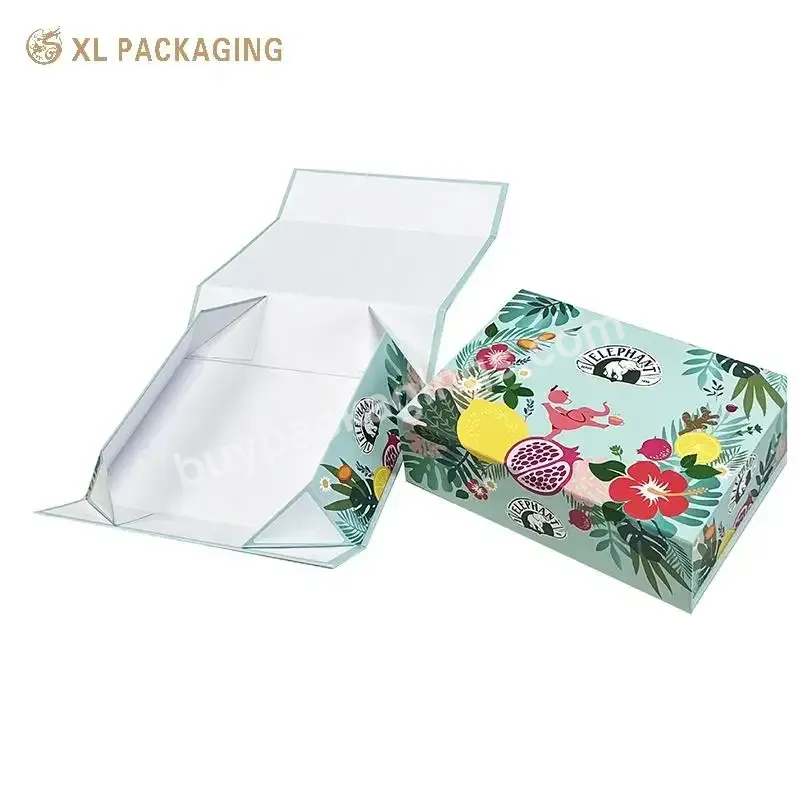 Custom Luxury Matt Magnetic Closure Box Hardboard Foldable Flat Gift Paper Box Rigid Box For Tea Biscuit