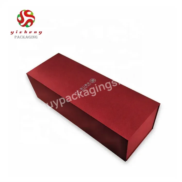 Custom Luxury Paper Foldable Packing Bottle Packaging Set Wine Magnetic Gift Box