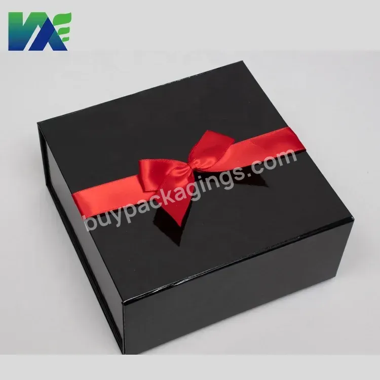 Custom Luxury Paper Magnet Foldable Folding Magnetic Gift Box Garment Apparel Clothing Gift Packaging Box