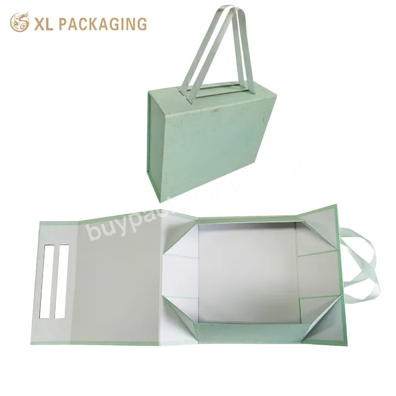 Custom Luxury Paper Magnet Foldable Folding Magnetic Gift Box Gift Packaging Box Magnetic Closure Box With Handle