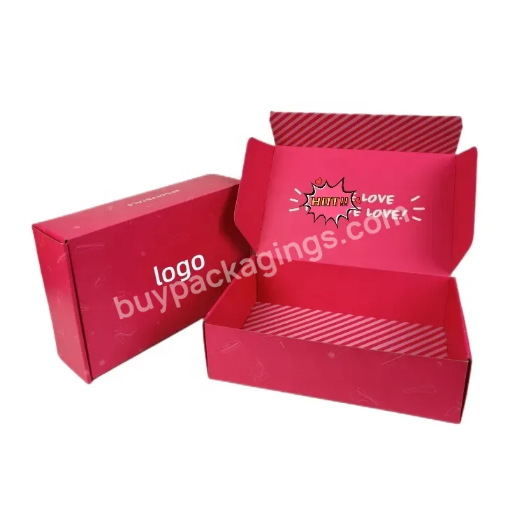 Custom Pink Mailing Paper Carton Boxes High Quality Gift Packaging Mailer Box