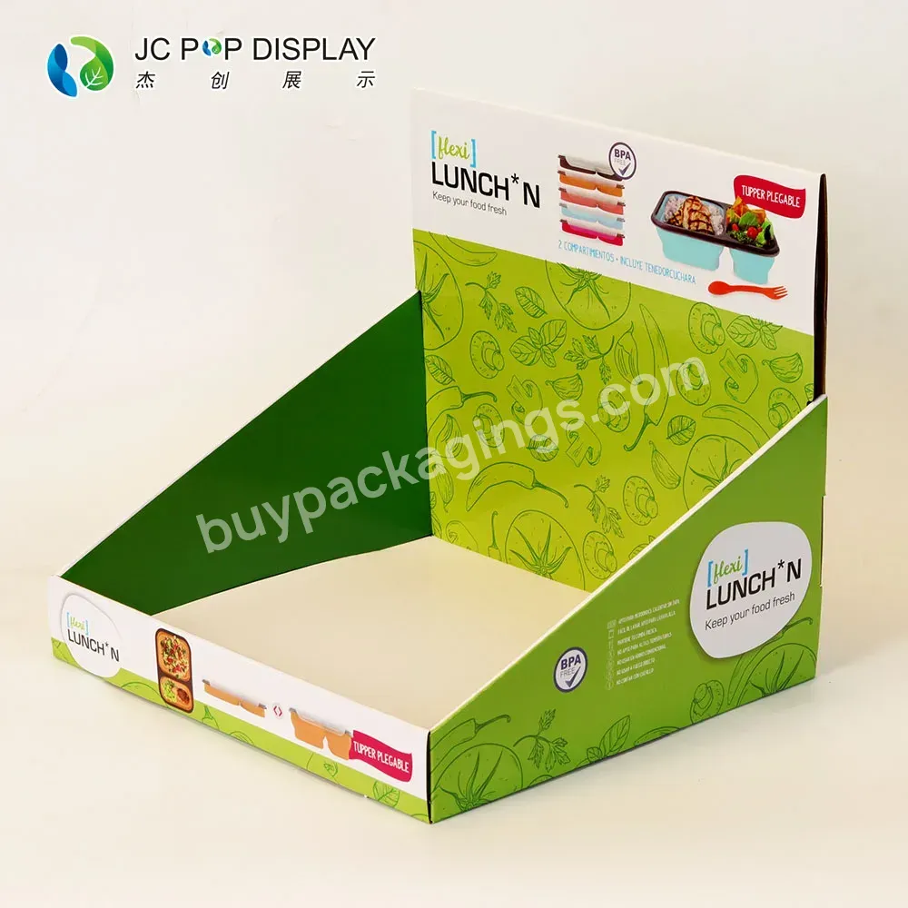 Custom Pop Up Stand Shop Pdq Rack Cardboard Display For Beverage Storage Box Coffee Snack Toys Display Stand