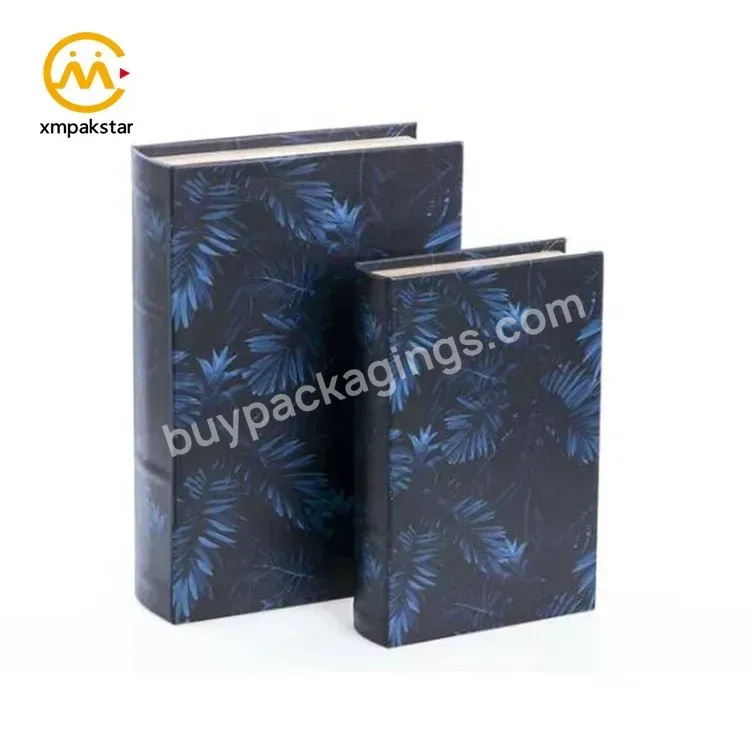 Custom Print Fashion Openable Decoration Fake Book Shape Favor Box For Gift Packaging