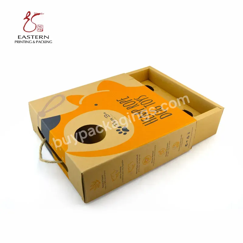 Custom Printed 100% Recyclable Cardboard Paper Drawer Box With Handle