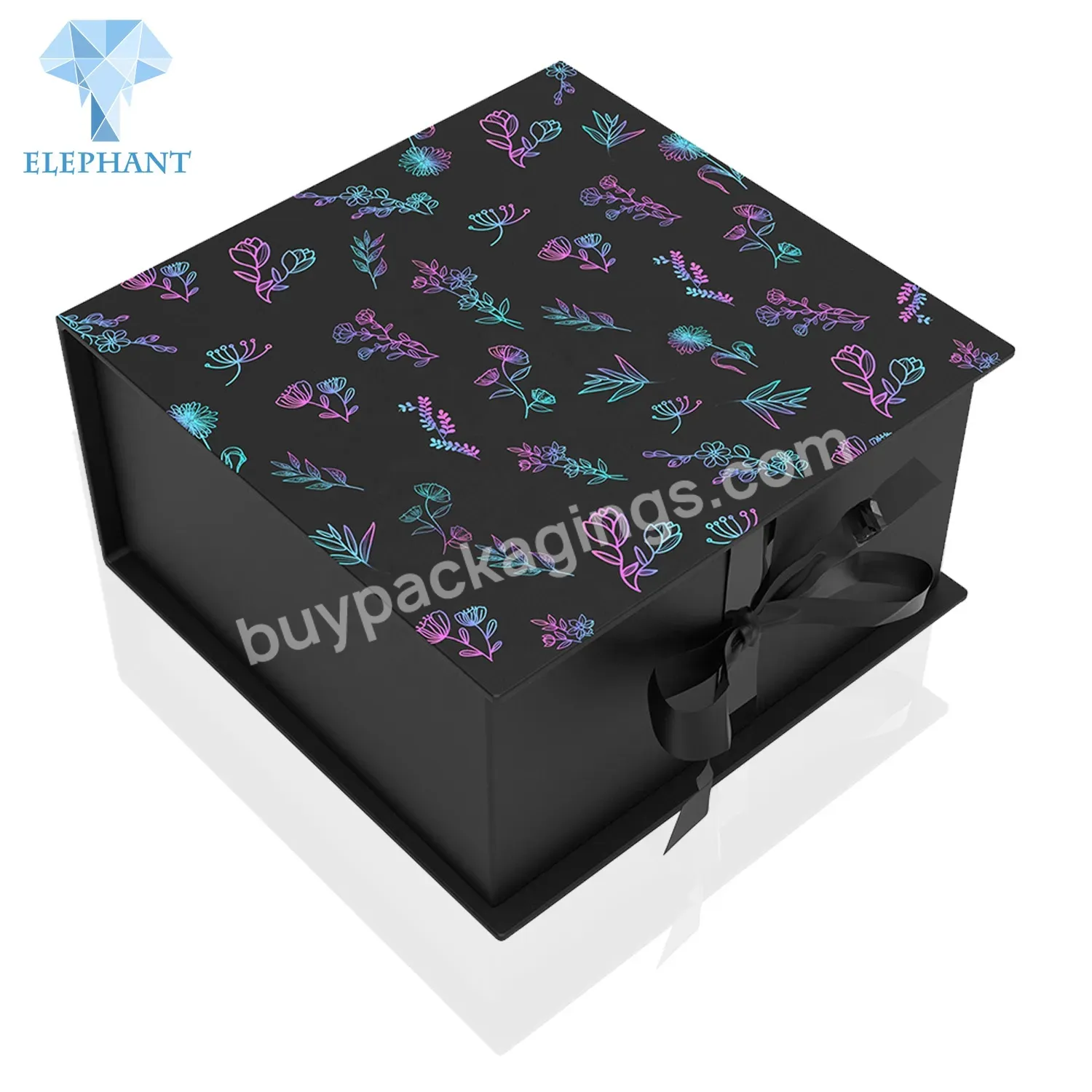 Custom Printed Big Small Packaging Box Paper Wedding Gift Box Packaging With Ribbon