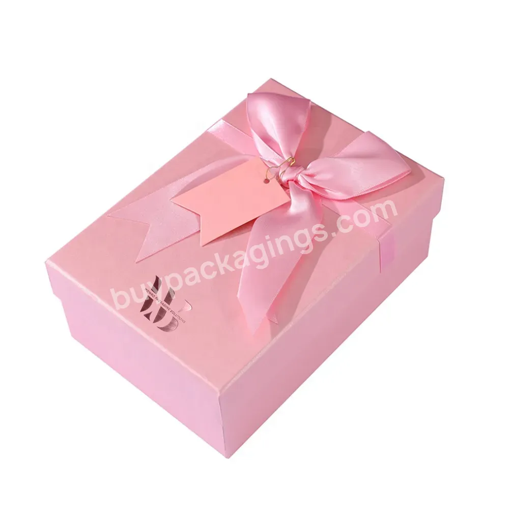 Custom Printing Delicate Stud Gift Box Cases Lid And Base Grey Board Rigid Box Premium Gift Packaging Box