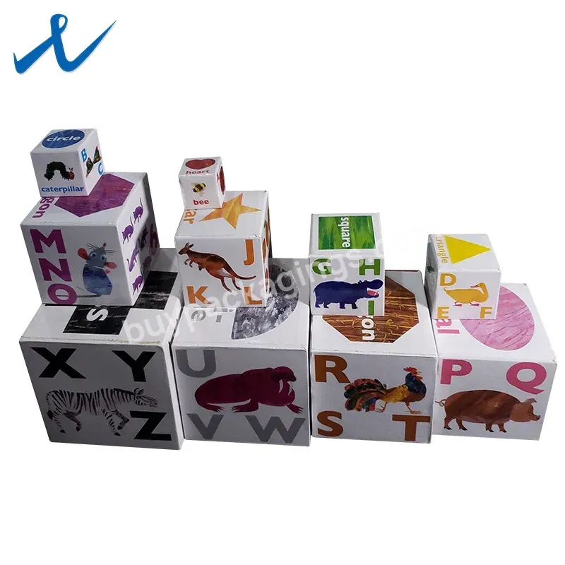 Custom Printing Logo Color Packaging Box Recyclable Cardboard Paper Box Small Gift Paper Boxes For Toys