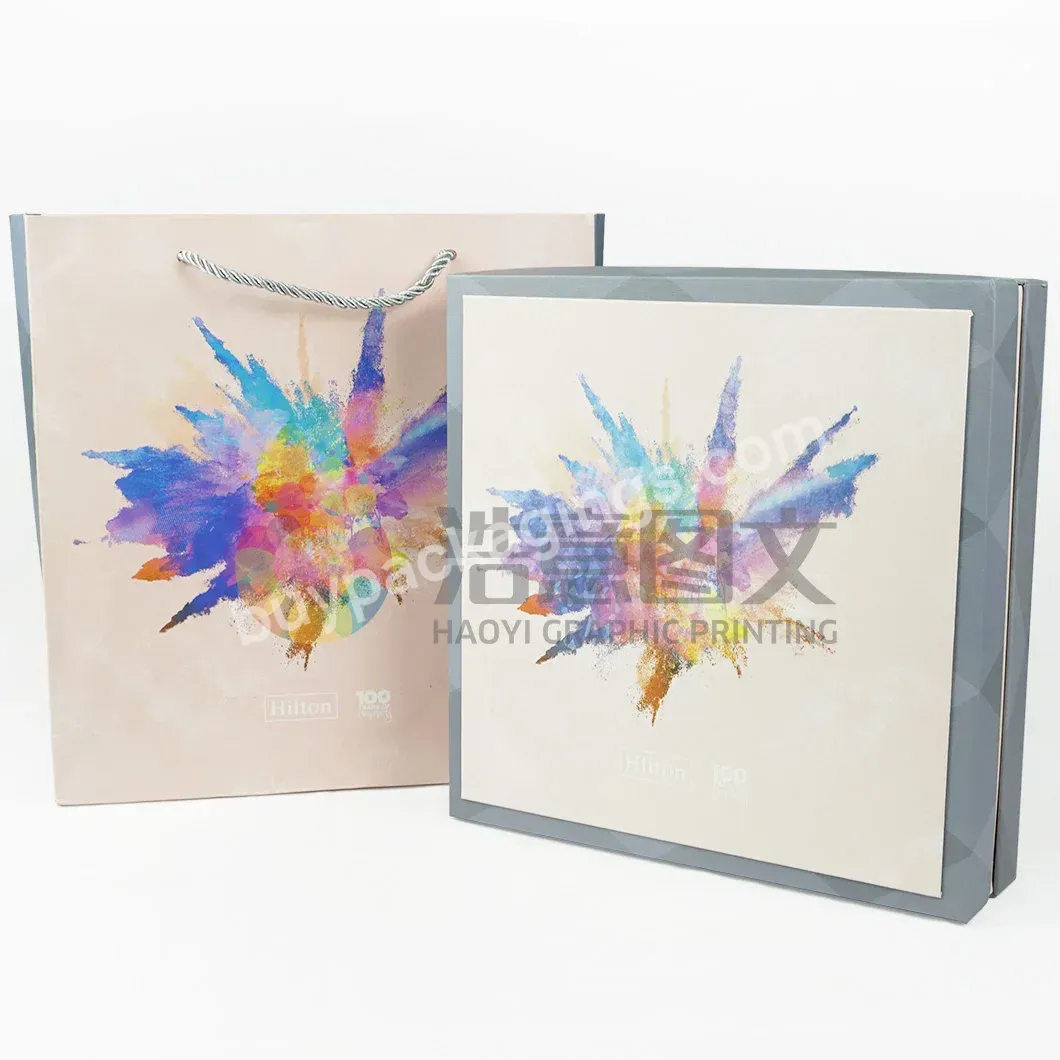 Custom Private Logo Hard Cardboard Paper Bag And Gift Box Set Package Perfume Boxes Luxury Packaging