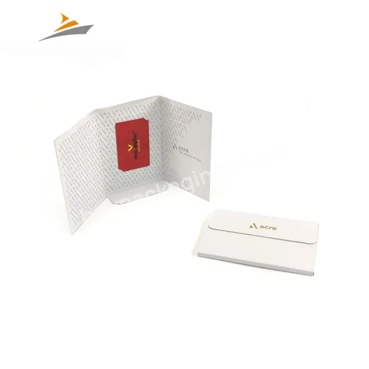 Custom Professional High-end Folding Packaging Boxes Small Gift Card Packaging Box For Card