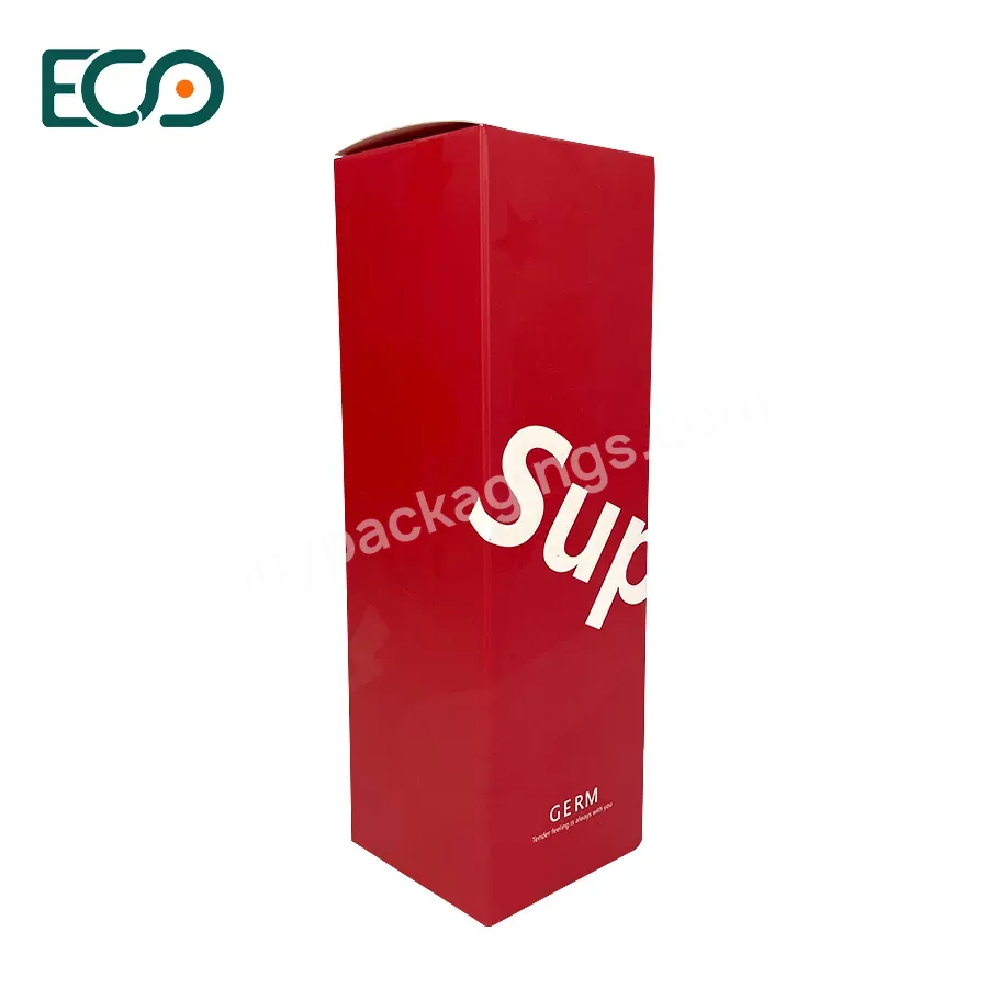 Custom Recyclable Cardboard Water Cup Package Printing Long Luxury Candle Jar Paper Box With Logo