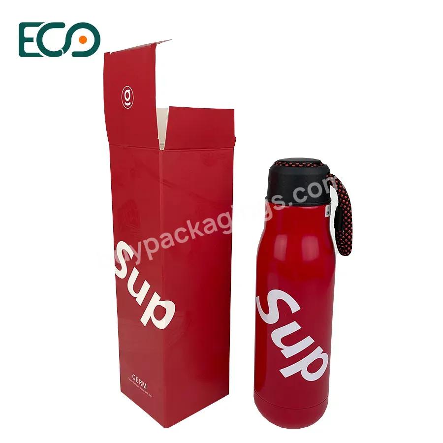 Custom Recyclable Cardboard Water Cup Package Printing Long Luxury Candle Jar Paper Box With Logo