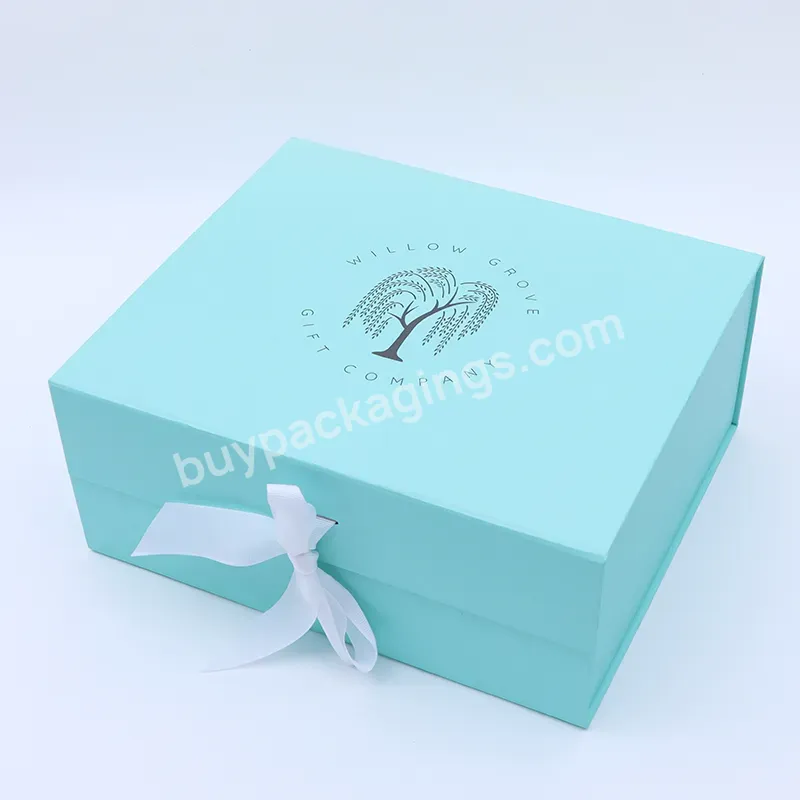 Custom Size Luxury Magnet Magnetic Packaging Folding Paper Boxes Collapsible Gift Box For Cosmetics