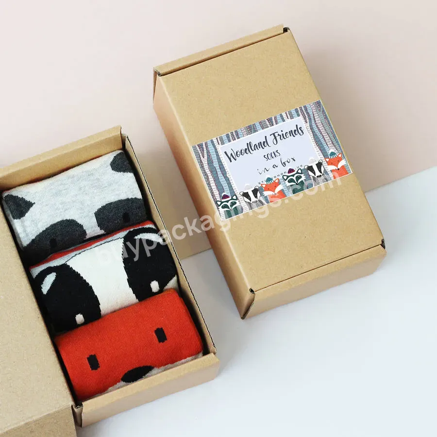 Custom Socks Packaging Boxes Eco Friendly Sock Gift Luxury Paper Box For Accessories