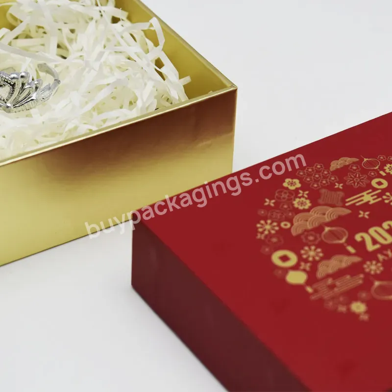 Custom Top And Bottom Box 2 Piece Lid Off And Base V Cut Rigid Set Up Cardboard Paper Gift Packaging Box With Nice Uv Pattern