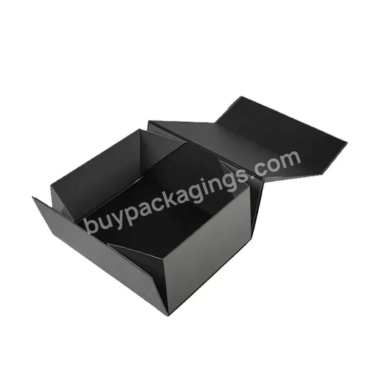 Custom Wholesale Cardboard Magnetic Rectangle Folding Paper Box For Dress Shoes Clothing Gift Packaging