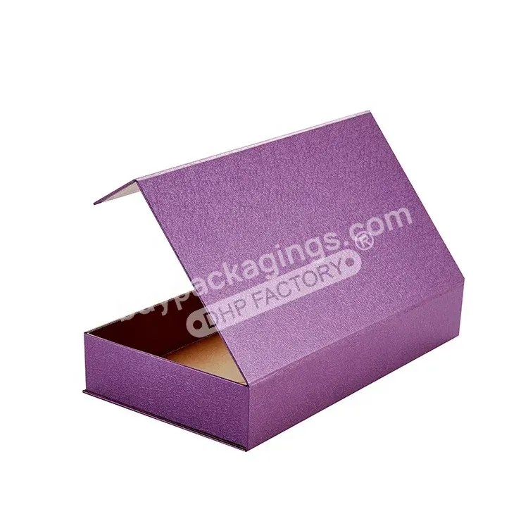 Custom Wig Satin Insert Flat Gift Box Luxury Rigid Cardboard Boxes Magnetic Folding Hair Packaging