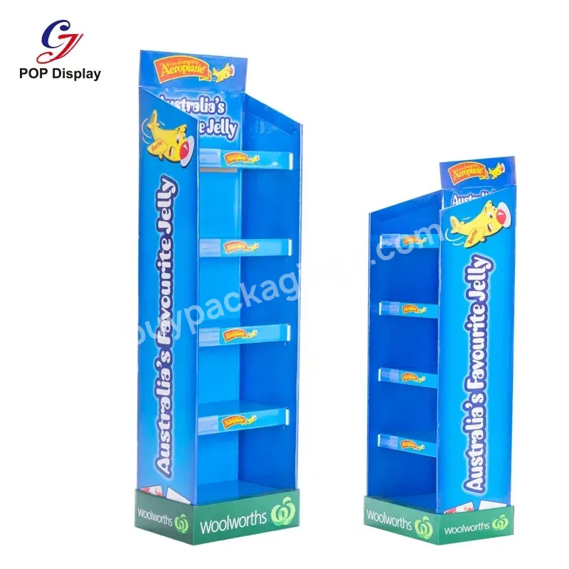 Customer Color Glossy Lamination 5 Tiers Merchandising Corrugated Display Paper Floor Displaying Cardboard Stand For Kids Toy - Buy Merchandise Cardboard Display,Custom Floor Paper Display Stand,Cardboard Stand.