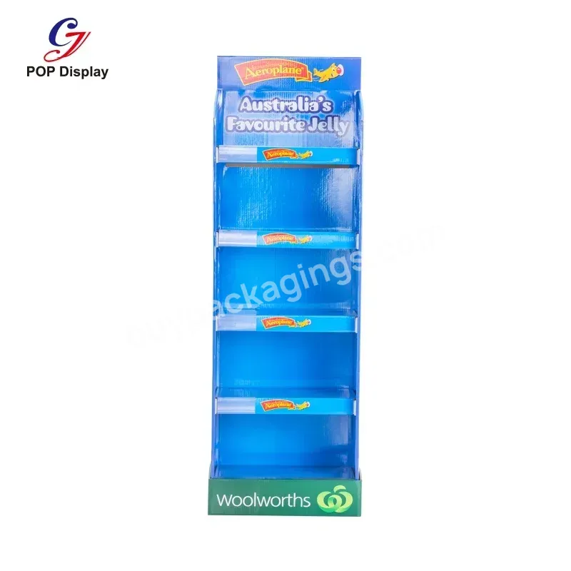 Customer Color Glossy Lamination 5 Tiers Merchandising Corrugated Display Paper Floor Displaying Cardboard Stand For Kids Toy - Buy Merchandise Cardboard Display,Custom Floor Paper Display Stand,Cardboard Stand.