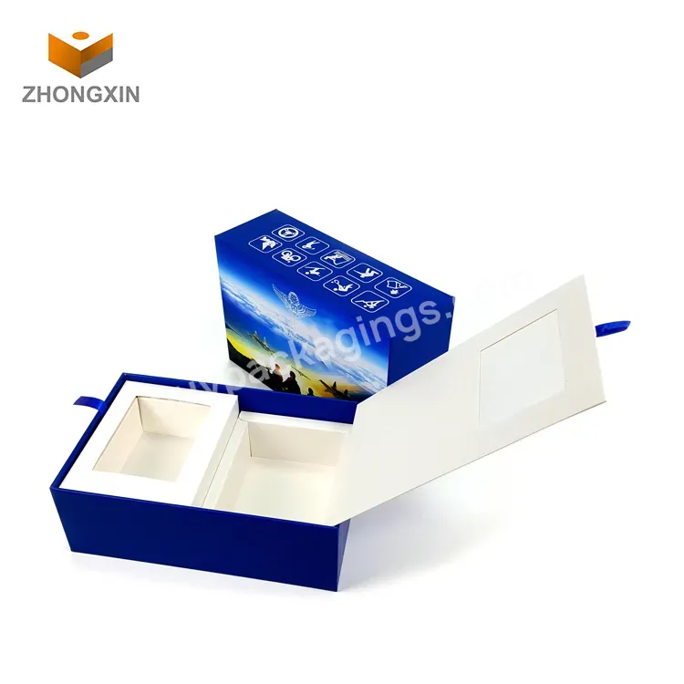 Customize Printing Logo Flip Boxes Cardboard Gift Box Mobile Phone Package Box Consumer Electronics Packaging