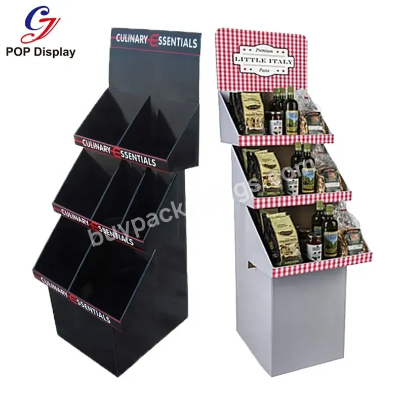 Customized Assembly Cardboard Products Display Stand Corrugated Carton Floor Paper Shelf Unit Advertising Comic Books At Library