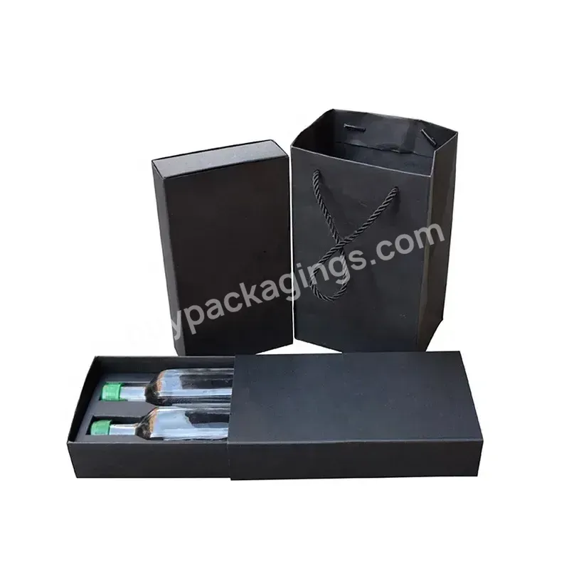 Customized Cardboard Gift Box Packing Wine Glasses Carrying Case Wine Packaging Box