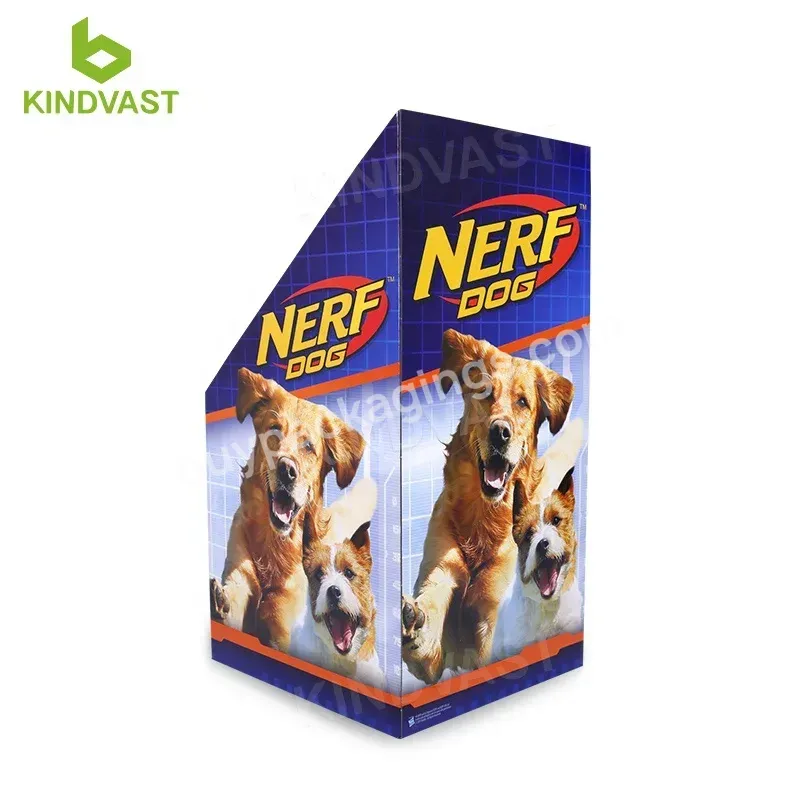 Customized Corrugated Cardboard Pet Store Display Retail Display Stand For Dog Cat Pet Food,Toys