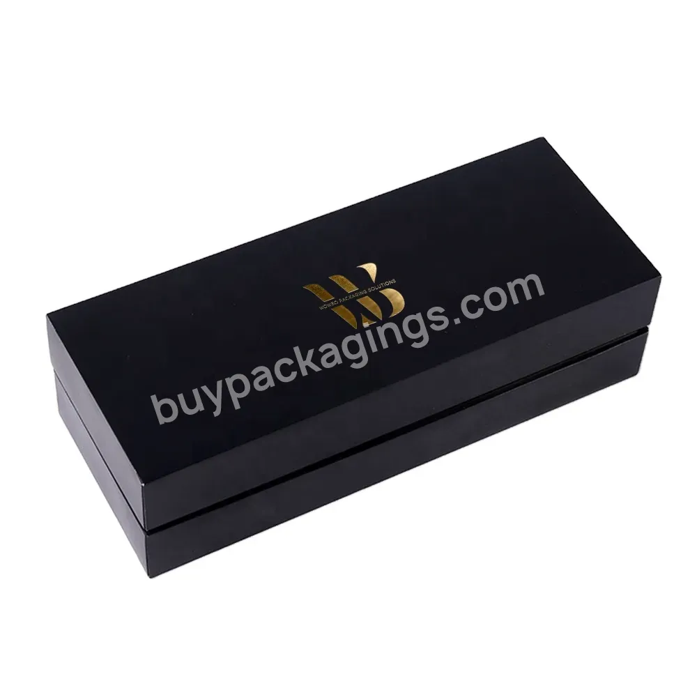 Customized Design Grey Board Gift Box With Lid And Base For Sun Glasses Packaging With Embossed Logo Gold Foil