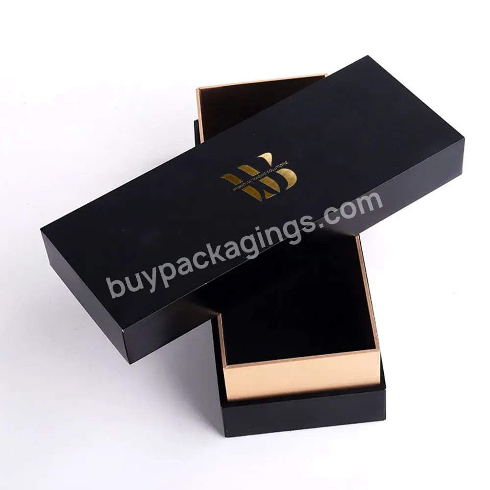 Customized Design Grey Board Gift Box With Lid And Base For Sun Glasses Packaging With Embossed Logo Gold Foil - Buy Rectangle Full Printing Mixed Color Customized Logo Printing Flat Rigid Shirts Packaging Gift Box With Ribbon Rope,Ow Moq Oem Customi