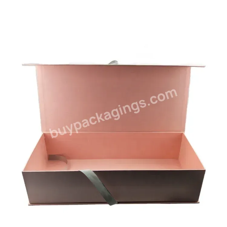 Customized Flap Lid Cardboard Custom Folding Packaging Boxes Magnetic Closure Gift Box