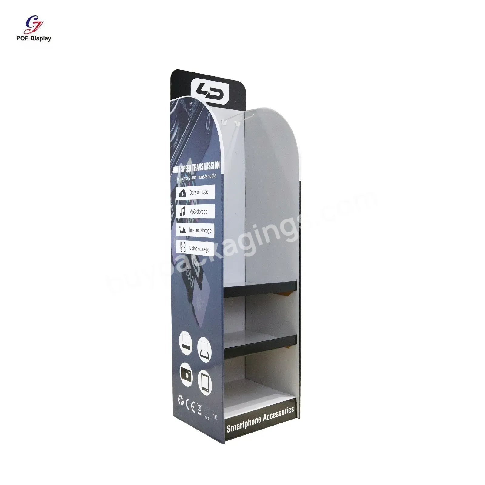 Customized Logo Cardboard Display Supermarket Advertising Display Stand Shelf Paper Floor Stand For Chip Donut - Buy Supermarket Advertising Display Stand Shelf,Supermarket Chips Display Stand,Donut Display Stand.