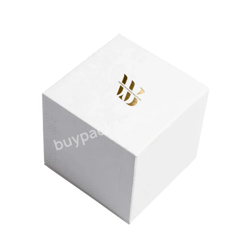 Customized Logo Gold Foil Mixed Color Square Gift Box With Lid And Base For Art Ware Packaging With Lid And Base