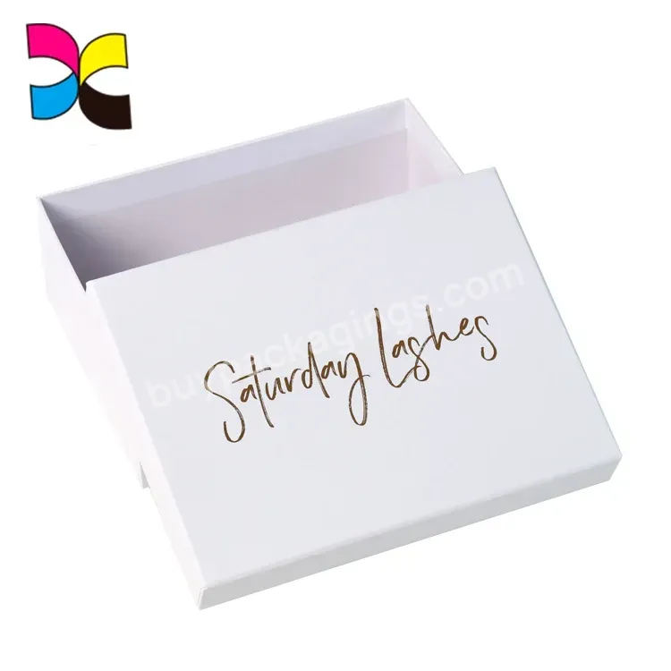 Customized Logo White Cardboard Shoe Box With Uv Lamination